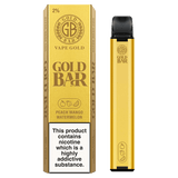 Gold Bar 600 Disposable Vape Pod Puff Pen Device - Box of 10 - Wolfvapes.co.uk-Peach Mango Watermelon *New*