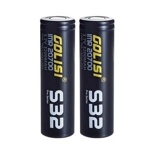 Golisi S32 - 20700 Battery - 3200mAh - Pack of 2 - Wolfvapes.co.uk-