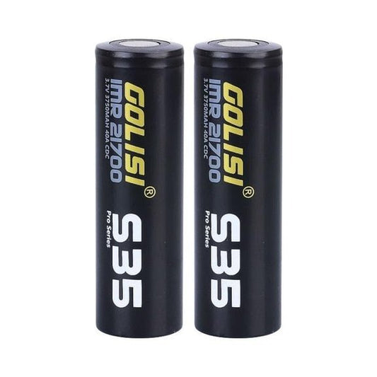 Golisi S35 - 21700 Battery - 3750mAh - Pack Of 2 - Wolfvapes.co.uk-