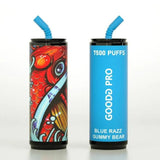 Good Pro 7500 Disposable Vape Puff Pod Box of 10 - Wolfvapes.co.uk-Blue Razz Gummy Bear