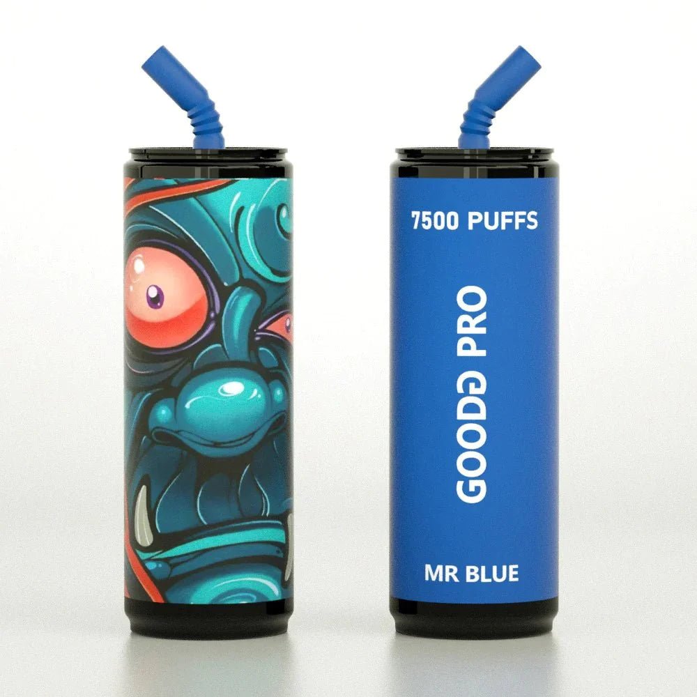 Good Pro 7500 Disposable Vape Puff Pod Box of 10 - Wolfvapes.co.uk-Mr Blue