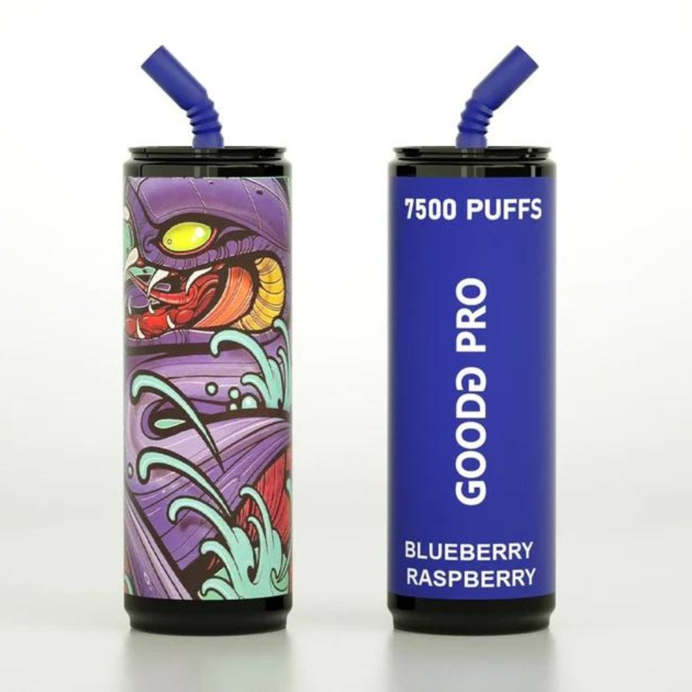 Good Pro 7500 Disposable Vape Puff Pod Device - Wolfvapes.co.uk-Blueberry Raspberry