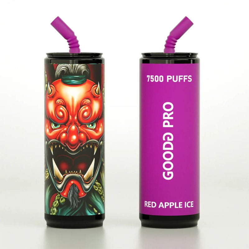 GoodG Pro 7500 Disposable Vape Puff Pod Device - Wolfvapes.co.uk-Red Apple Ice