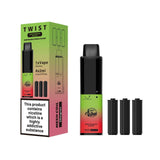 Happy Vibes TWIST 2400 Disposable Vape Pod Pen - 20mg - Wolfvapes.co.uk-Kiwi Passionfruit Guava