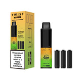 Happy Vibes TWIST 2400 Disposable Vape Pod Pen - 20mg - Wolfvapes.co.uk-Lemon & Lime