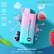 Hayati Duo Mesh 7000 Disposable Vape Puff Bar Pod Box of 10 - Wolfvapes.co.uk-Blue Razz Ice Pop