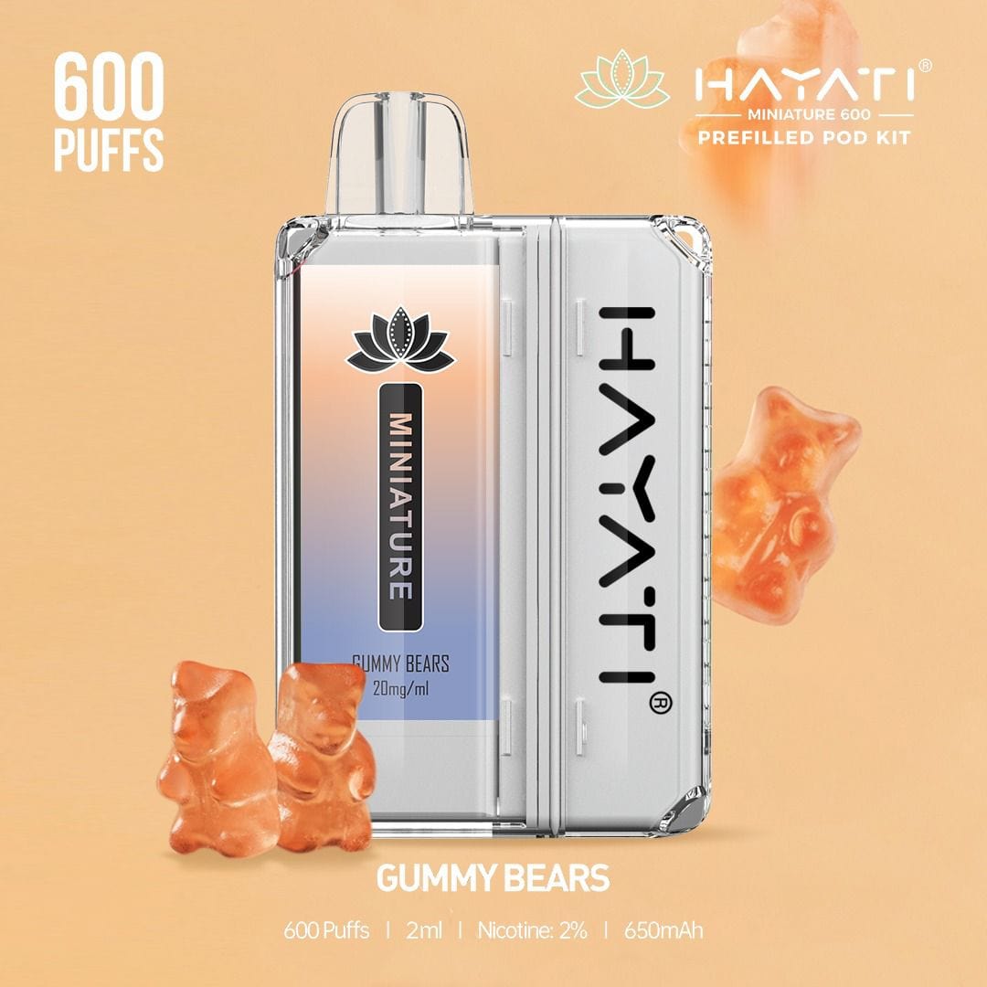 Hayati Miniature 600 Prefilled Pod Kit - Wolfvapes.co.uk-Gummy Bears