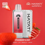 Hayati Miniature 600 Prefilled Pod Kit - Wolfvapes.co.uk-Strawberry & Mint