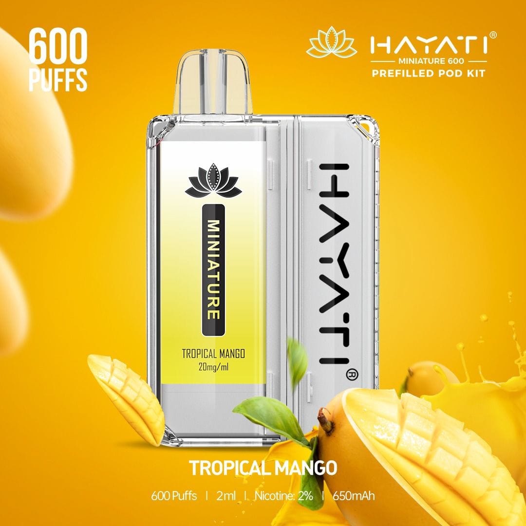 Hayati Miniature 600 Prefilled Pod Kit - Wolfvapes.co.uk-Tropical Mango