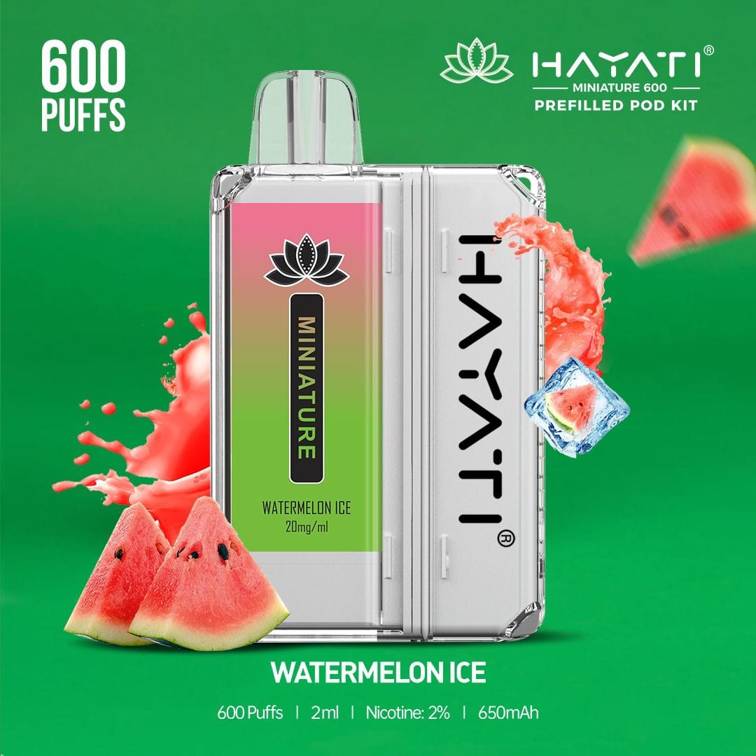 Hayati Miniature 600 Prefilled Pod Kit - Wolfvapes.co.uk-Watermelon Ice