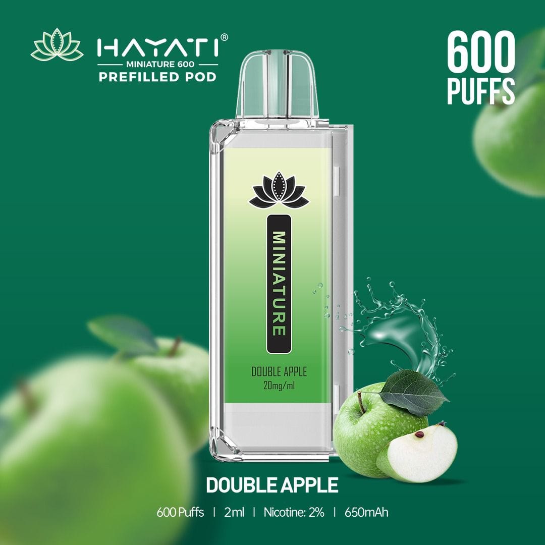 Hayati Miniature 600 Prefilled Replacement Pods - Wolfvapes.co.uk-Double Apple