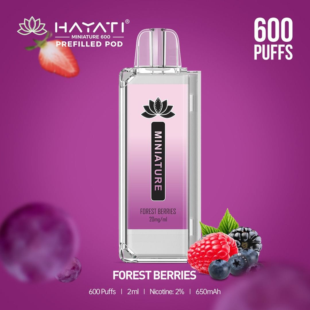 Hayati Miniature 600 Prefilled Replacement Pods - Wolfvapes.co.uk-Forest Berries
