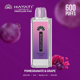 Hayati Miniature 600 Prefilled Replacement Pods - Wolfvapes.co.uk-Pomegranate & Grape