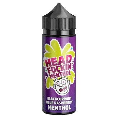 Head Fockin Menthol 100ml Shortfill - Wolfvapes.co.uk-Blackcurrant Blue Raspberry Menthol