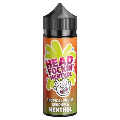 Head Fockin Menthol 100ML Shortfill - Wolfvapes.co.uk-Tropical Fruits Berries and Menthol