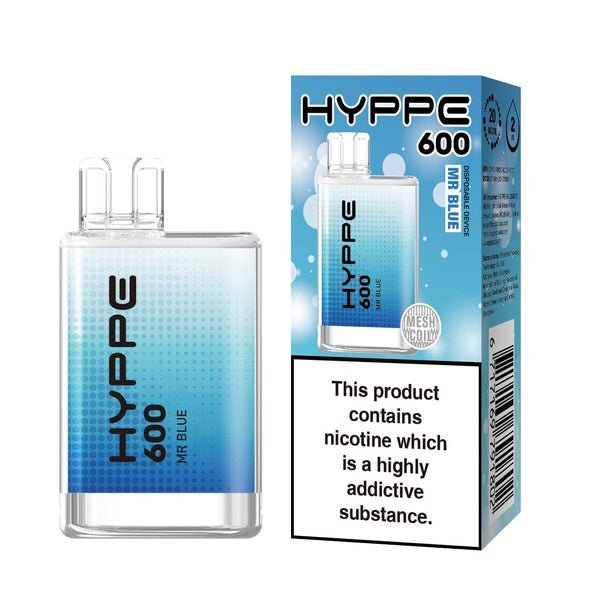 Hyppe 600 Crystal Disposable Vape Puff Pod Device - Wolfvapes.co.uk-Mr Blue