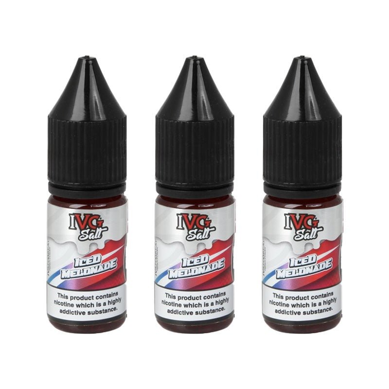 Iced Melonade Nic Salt E-Liquid by IVG Crushed | 10ml 3 Pack | Wolfvapes - Wolfvapes.co.uk-10mg