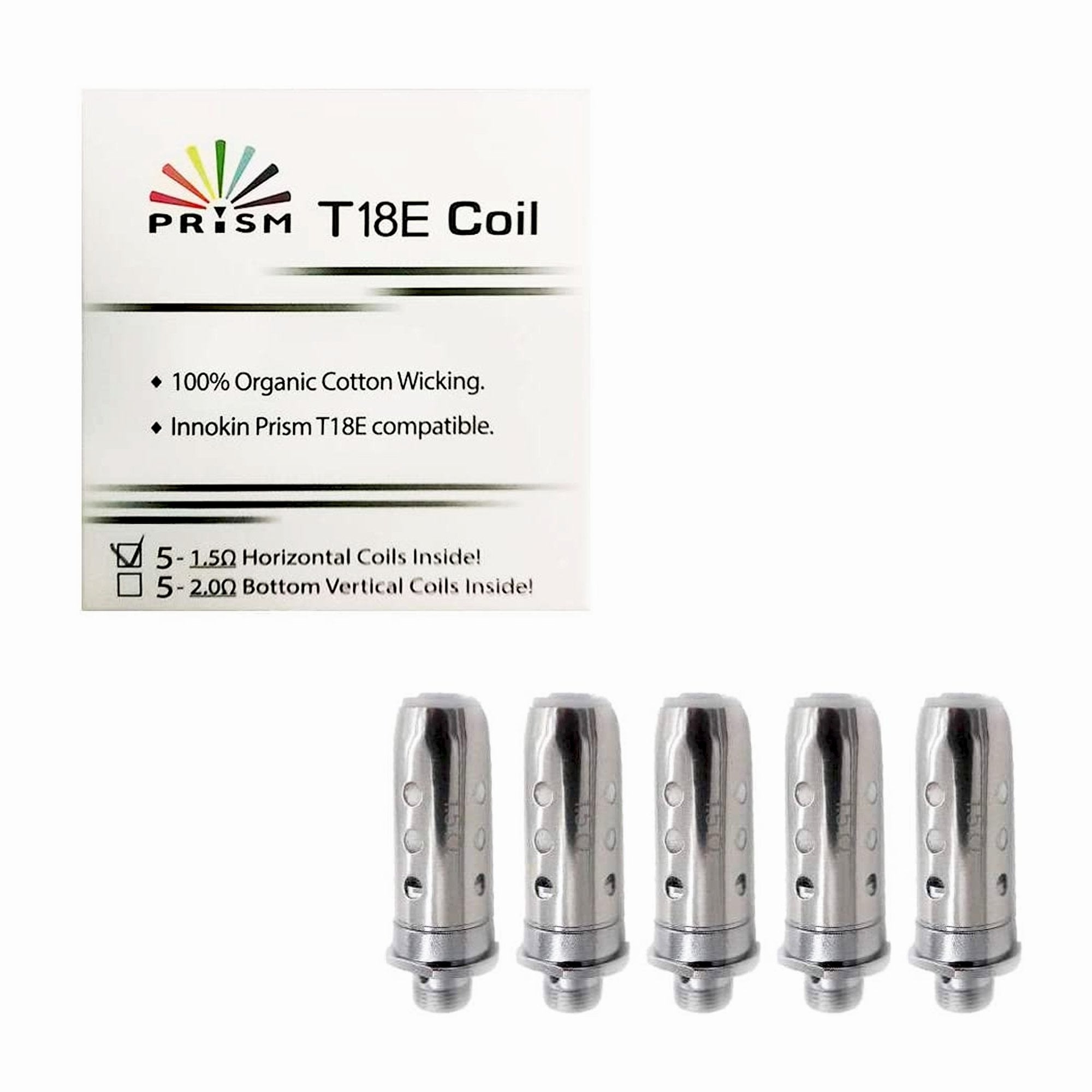 Innokin Endura Coils T18E | 5 Pack | Wolfvapes - Wolfvapes.co.uk-1.5Ohm