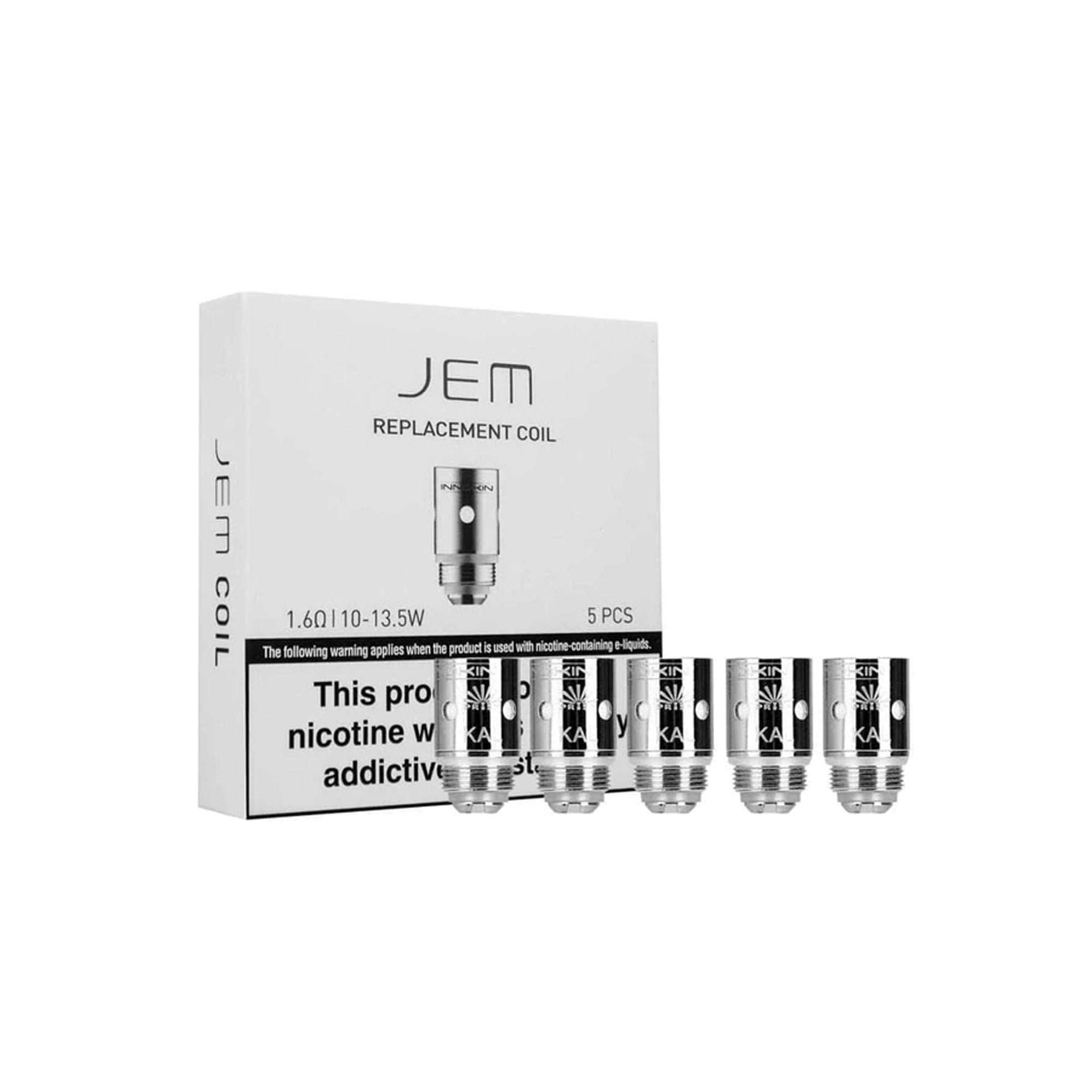 Innokin Jem Replacment Coils | 5 Pack | Wolfvapes - Wolfvapes.co.uk-1.6Ohm