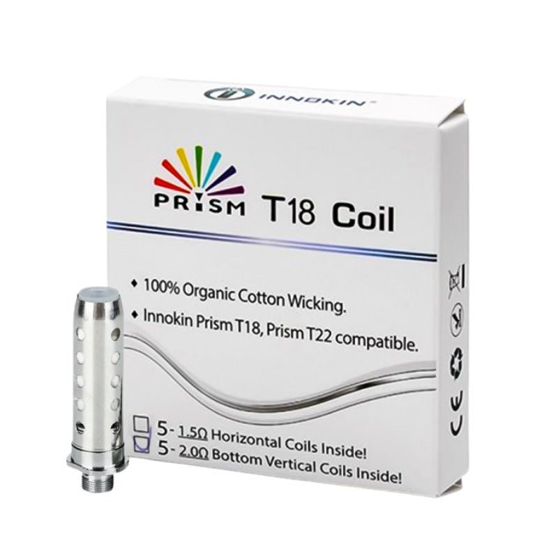 Innokin Prism T18 / T22 Replacement Coils | 5 Pack | Wolfvapes - Wolfvapes.co.uk-2.0 OHM