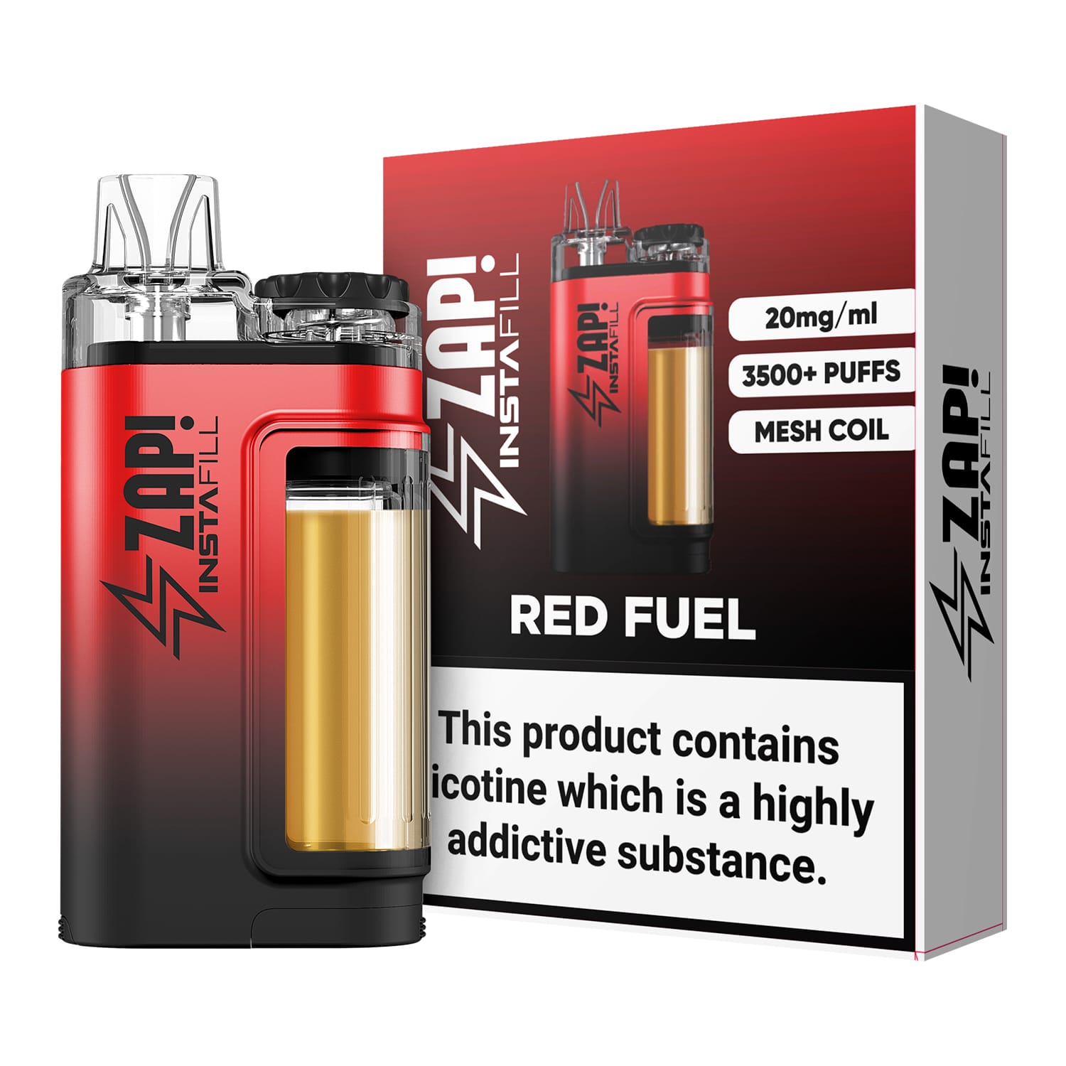 Instafill 3500 Puffs Disposable Pod Vape Kit - Wolfvapes.co.uk-Red Fuel