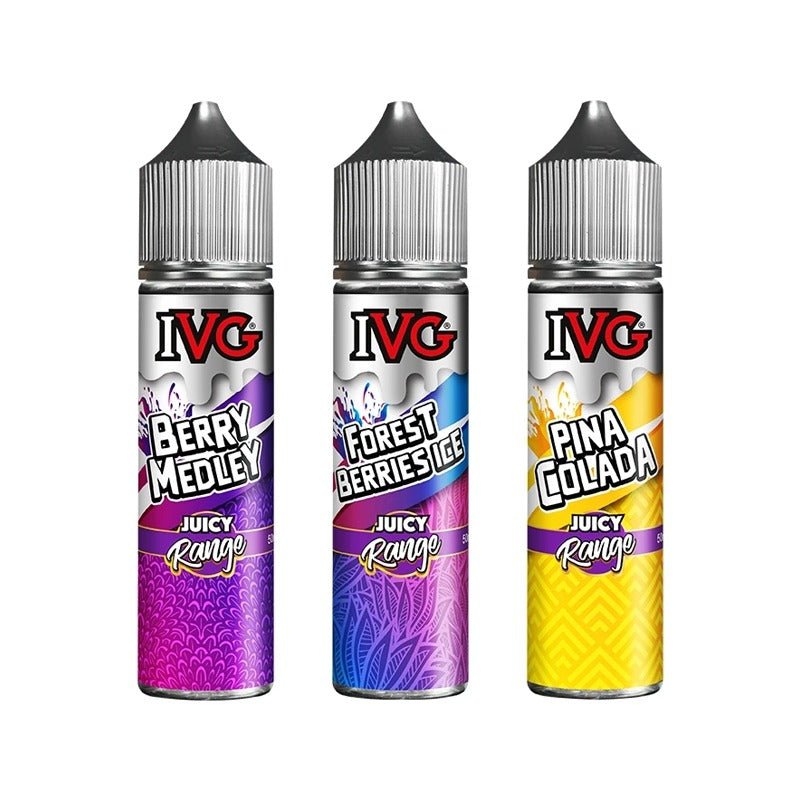 buy IVG Juicy Range 50ml Shortfill at Wolfvapes.co.uk