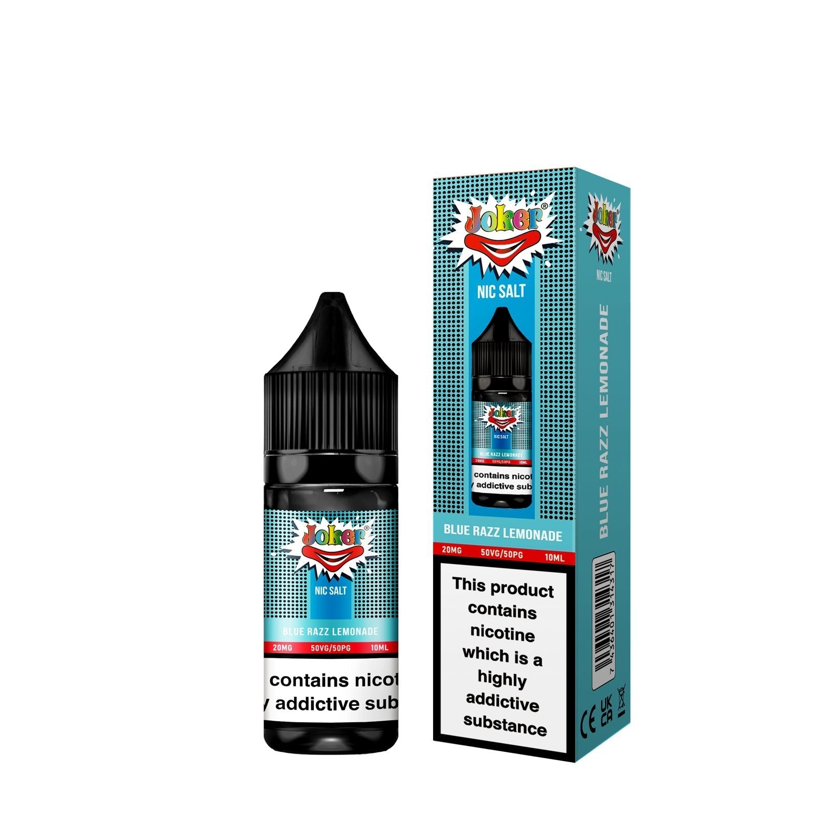 Joker Nic Salt 10ml E-liquids - Box of 10 - Wolfvapes.co.uk-Blue Razz Lemonade