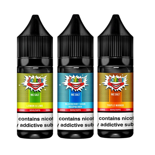 Joker Nic Salt 10ml E-liquids - Box of 10 - Wolfvapes.co.uk-Blueberry Sour Raspberry