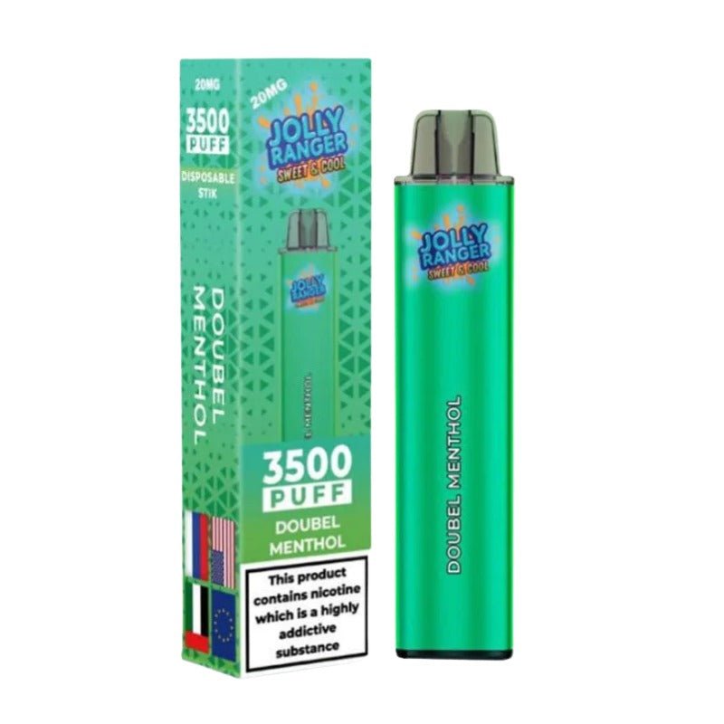 JR 3500 Disposable Pod Kit (Box of 10) - Wolfvapes.co.uk-Double Menthol