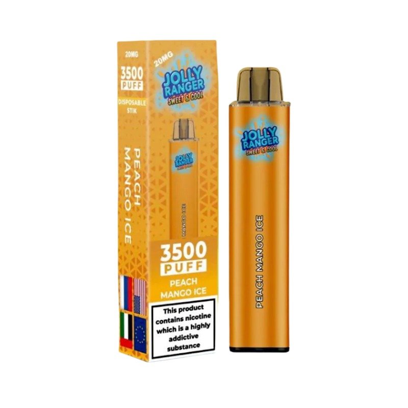 JR 3500 Disposable Pod Kit (Box of 10) - Wolfvapes.co.uk-Peach Mango Ice