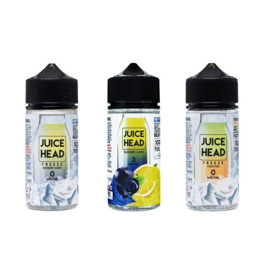 Juice Head Freeze 100ml Shortfill - Wolfvapes.co.uk-Blueberry Lemon ice