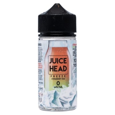 Juice Head Freeze 100ml Shortfill - Wolfvapes.co.uk-Strawberry Kiwi Ice