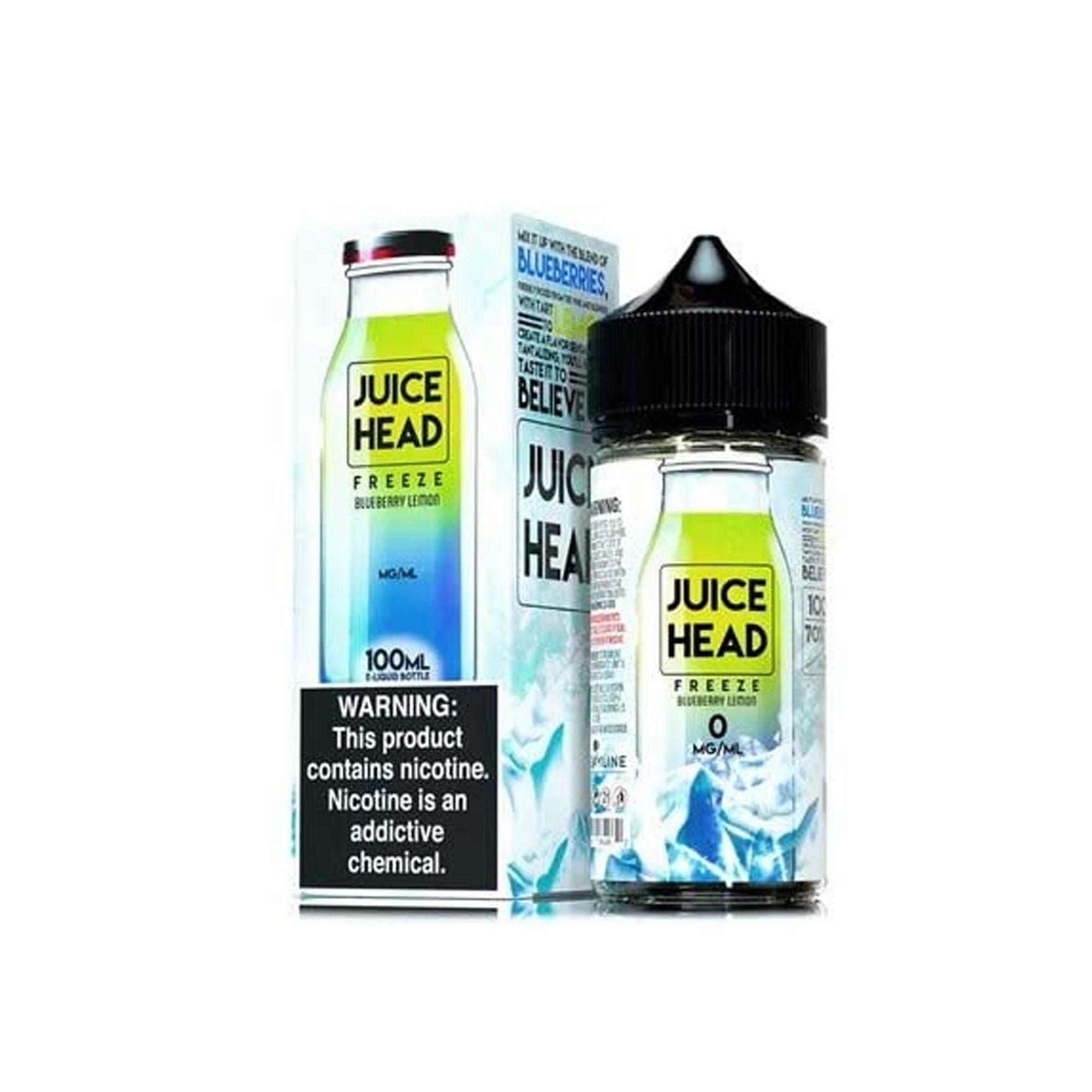 Juice Head Shortfill 120ml E-Liquid - Wolfvapes.co.uk-Freeze Blueberry Lemon