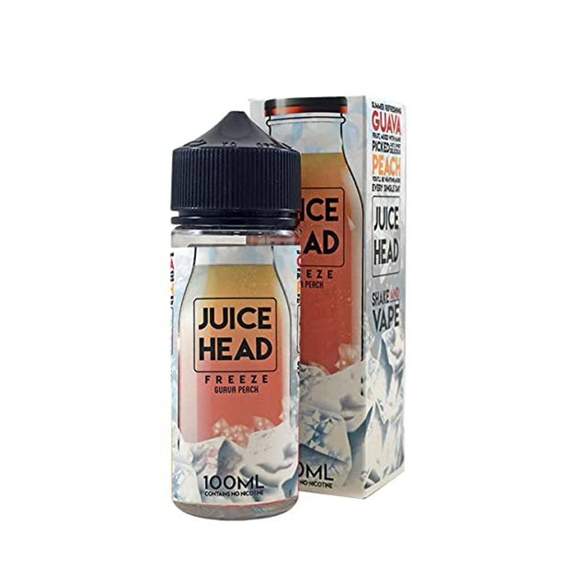 Juice Head Shortfill 120ml E-Liquid - Wolfvapes.co.uk-Freeze Guava Peach