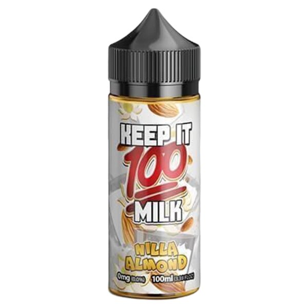 Keep It 100 100ml Shortfill - Wolfvapes.co.uk-Nilla Almond Milk