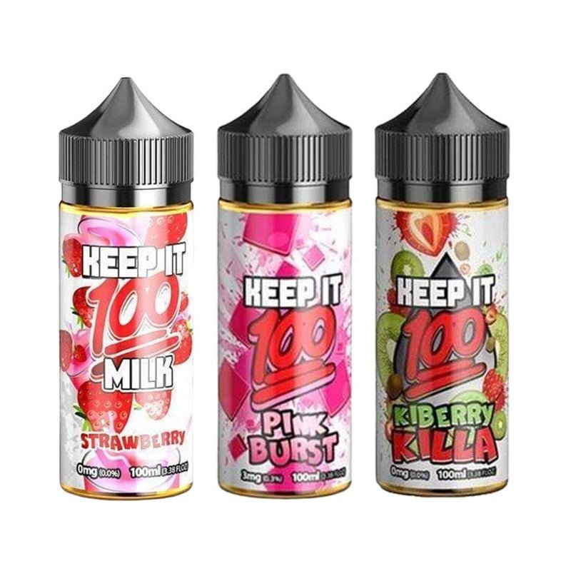 Keep It 100 100ml Shortfill - Wolfvapes.co.uk-Strawberry Milk