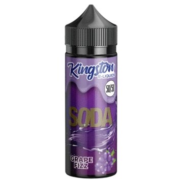 Kingston 50/50 Soda 100ML Shortfill - Wolfvapes.co.uk-Grape Fizz