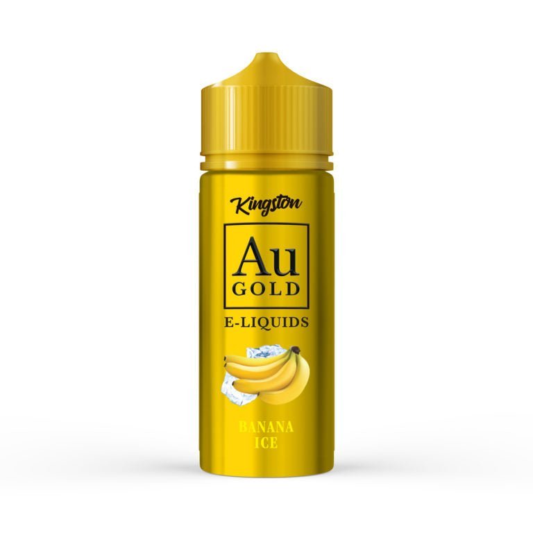 Kingston AU Gold 100ml E-liquid Shortfill - Wolfvapes.co.uk-Banana Ice