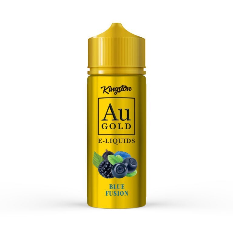 Kingston AU Gold 100ml E-liquid Shortfill - Wolfvapes.co.uk-Blue Fusion