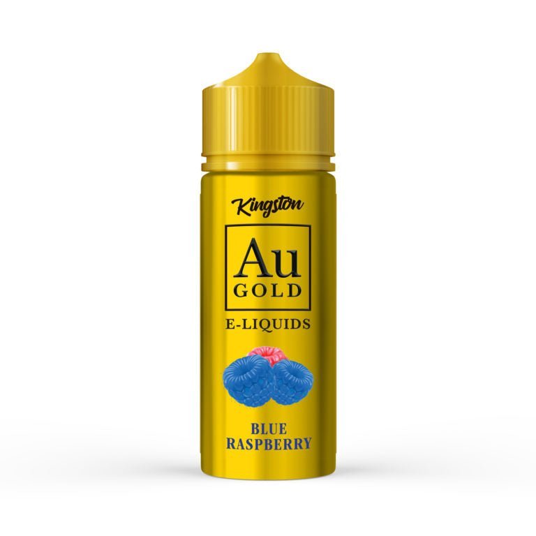 Kingston AU Gold 100ml E-liquid Shortfill - Wolfvapes.co.uk-Blue Raspberry