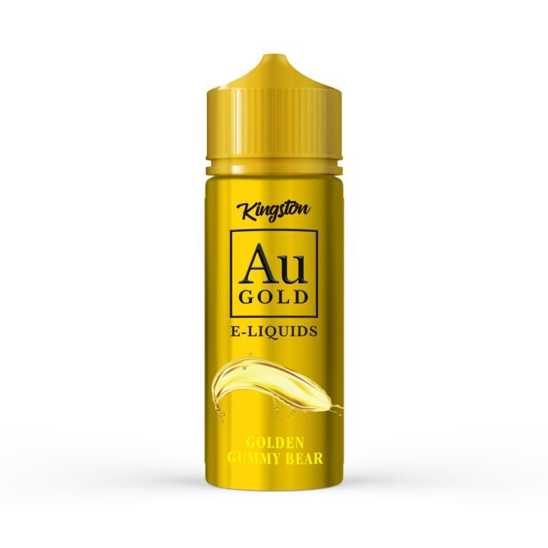 Kingston AU Gold 100ml E-liquid Shortfill - Wolfvapes.co.uk-Golden Gummy Bear