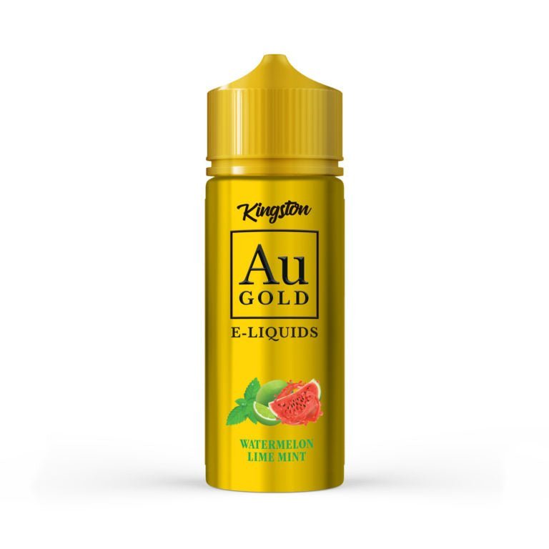 Kingston AU Gold 100ml E-liquid Shortfill - Wolfvapes.co.uk-Watermelon Lime Mint