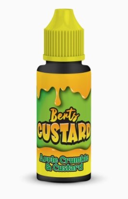 Kingston Berts Custard 100ML Shortfill - Wolfvapes.co.uk-Apple Crumble & Custard