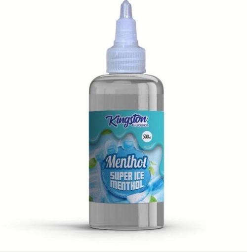 Kingston E-liquids Menthol 500ml Shortfill - Wolfvapes.co.uk-Super Ice Menthol
