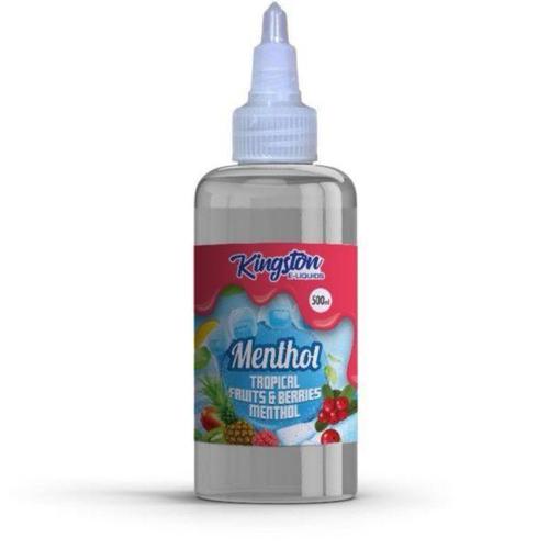 Kingston E-liquids Menthol 500ml Shortfill - Wolfvapes.co.uk-Tropical Fruit Berries Menthol