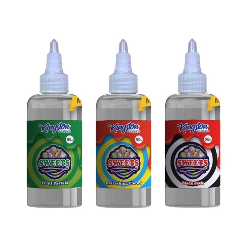 Kingston E-liquids Sweets 500ml Shortfill - Wolfvapes.co.uk-Black Jack