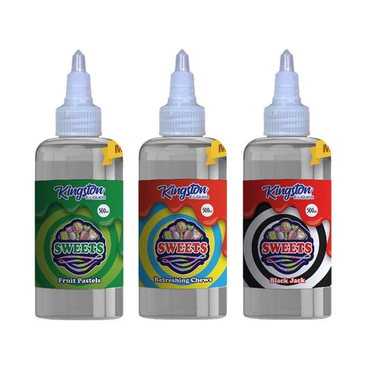 Kingston E-liquids Sweets 500ml Shortfill - Wolfvapes.co.uk-Black Jack