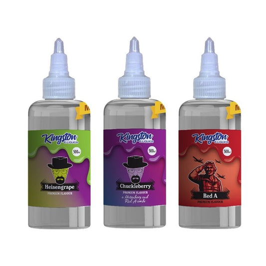 Kingston E-liquids Zingberry Range 500ml Shortfill - Wolfvapes.co.uk-Chuckleberry