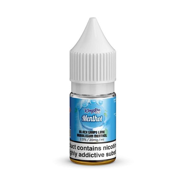 Kingston Menthol Salts Nic Salt-10ML E-liquid-Box of 10 - Wolfvapes.co.uk-Black Grape Lime Bubblegum Menthol