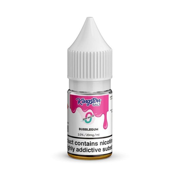 Kingston Salt Bar Salt E-Liquid Nic Salt-10ml- Box of 10 - Wolfvapes.co.uk-Bubblegum